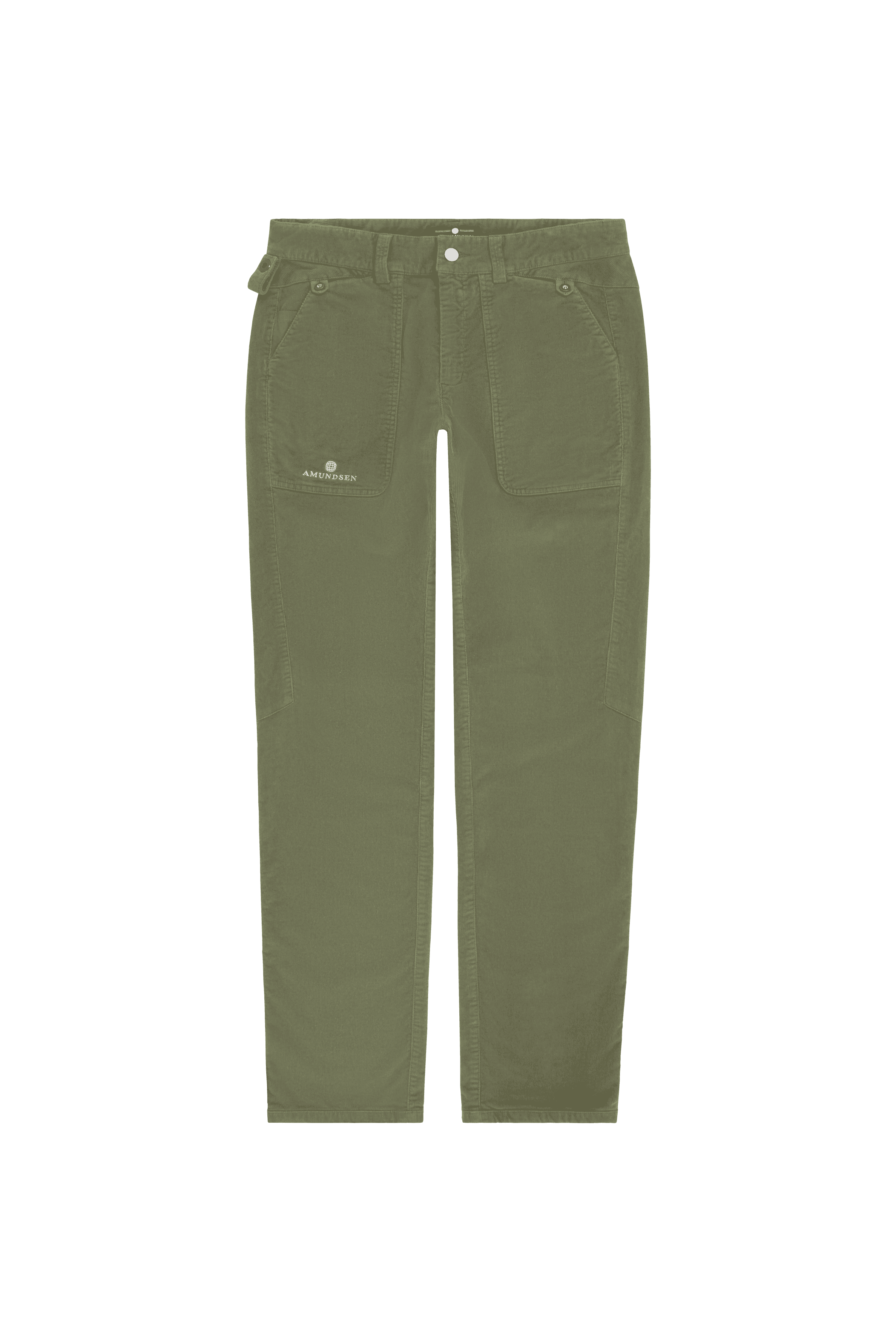 FJORDCORD SLACKS 16 WALE MENS  407 Olive Ash