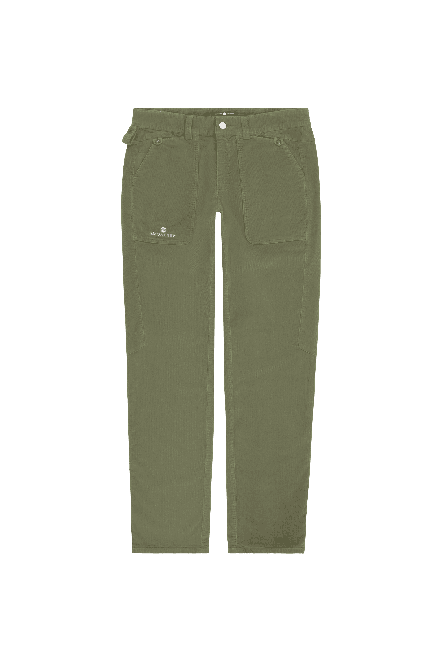FJORDCORD SLACKS 16 WALE MENS  407 Olive Ash