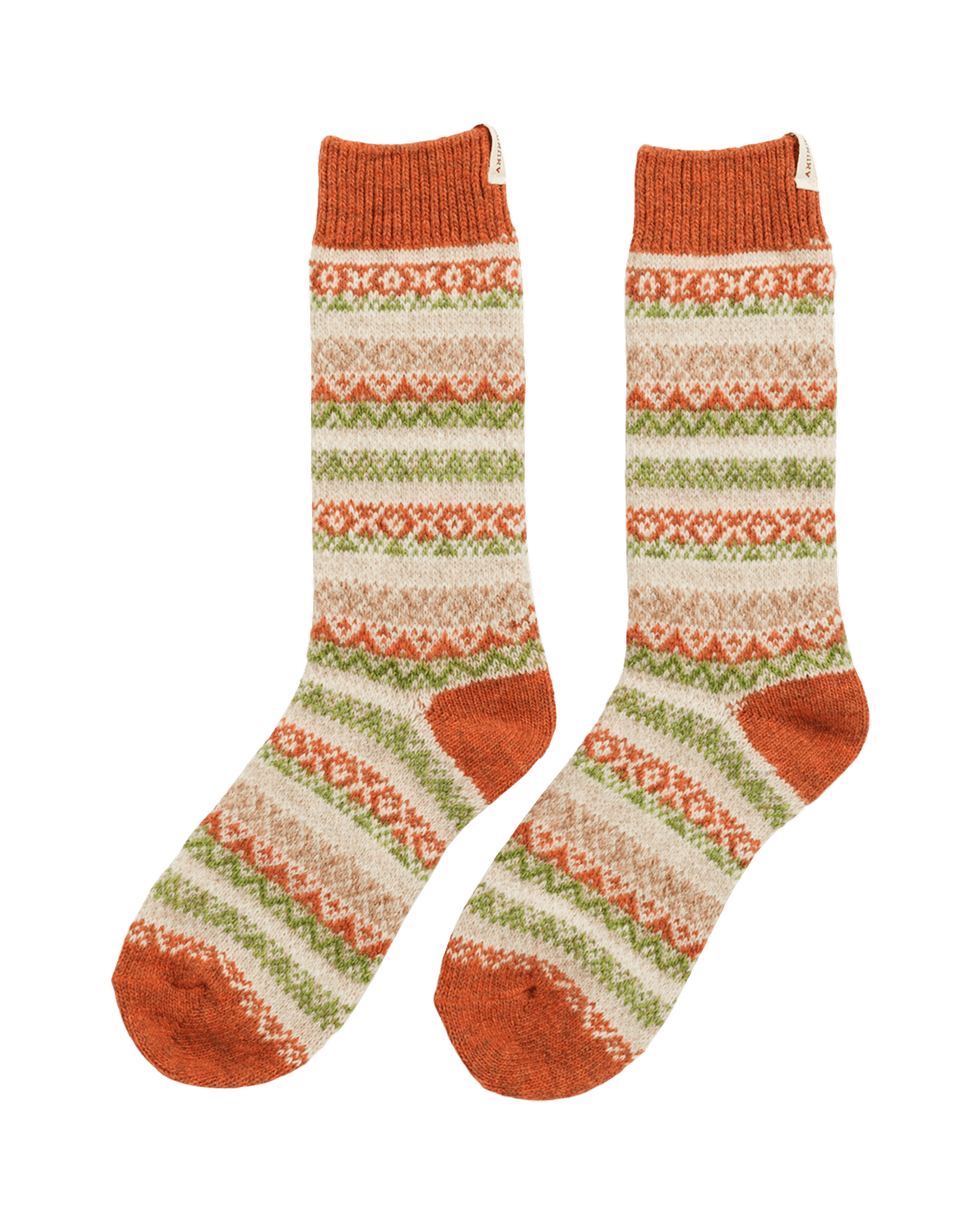SKAUEN MID CALF SOCKS  315 Tangerine