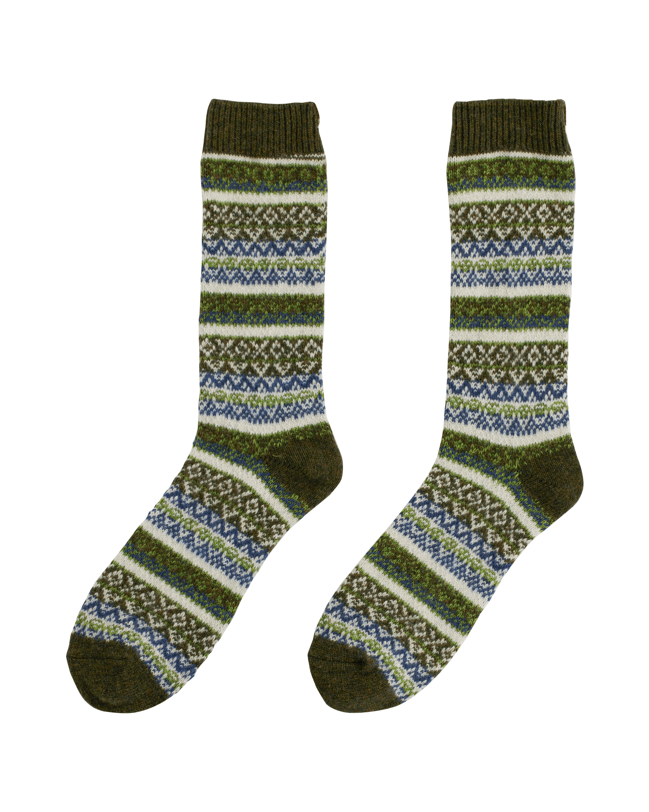 SKAUEN MID CALF SOCKS  405 Leaf Green