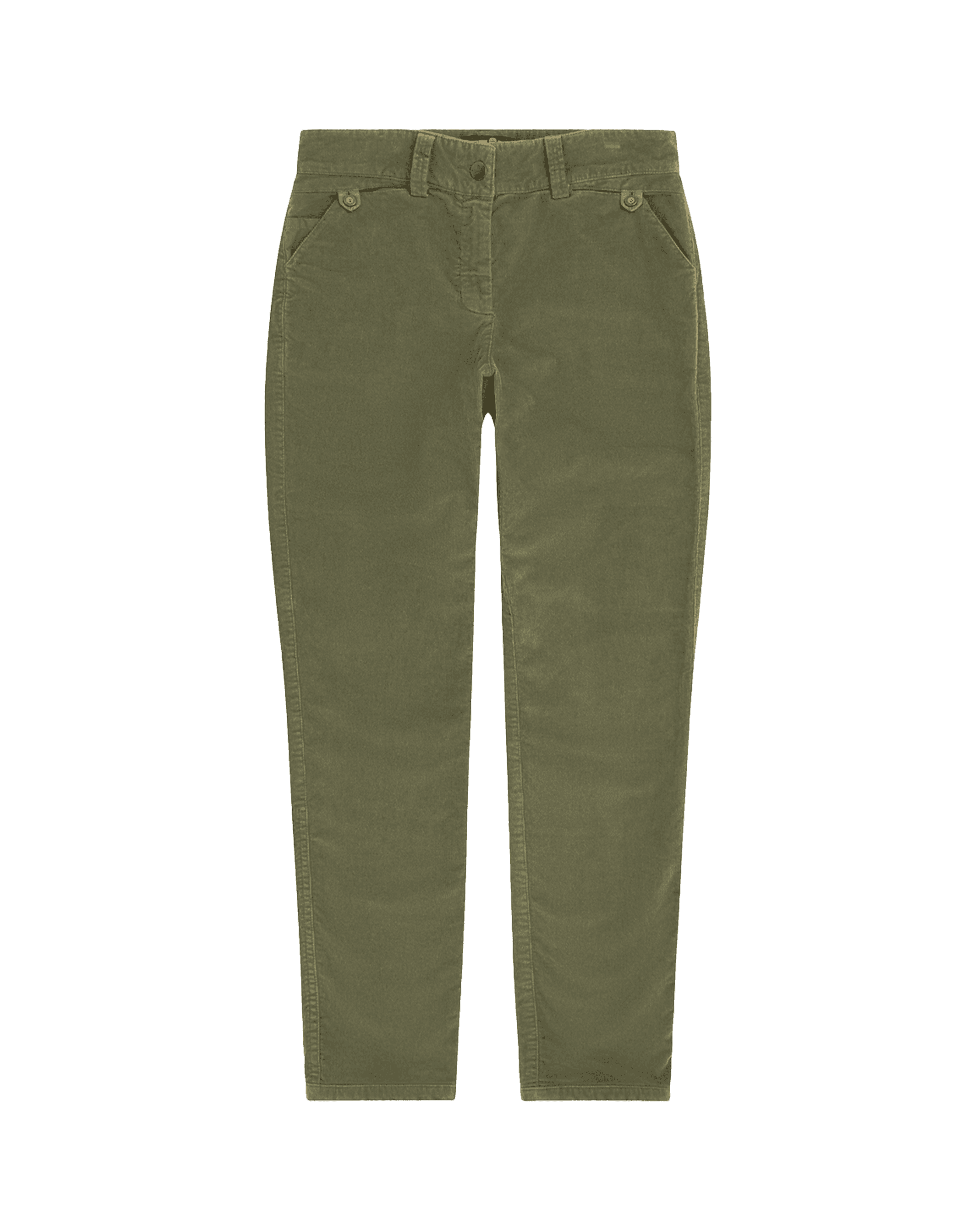 FJORDCORD SLACKS 16 WALE WOMENS  407 Olive Ash