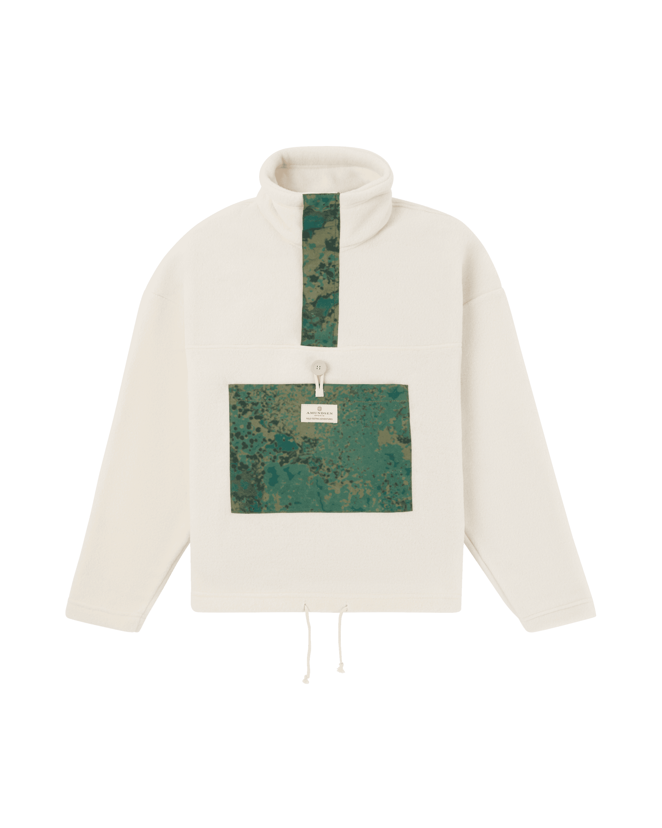 V-BOND WAXED FLEECE WOMENS  402 Natural/Willow Green