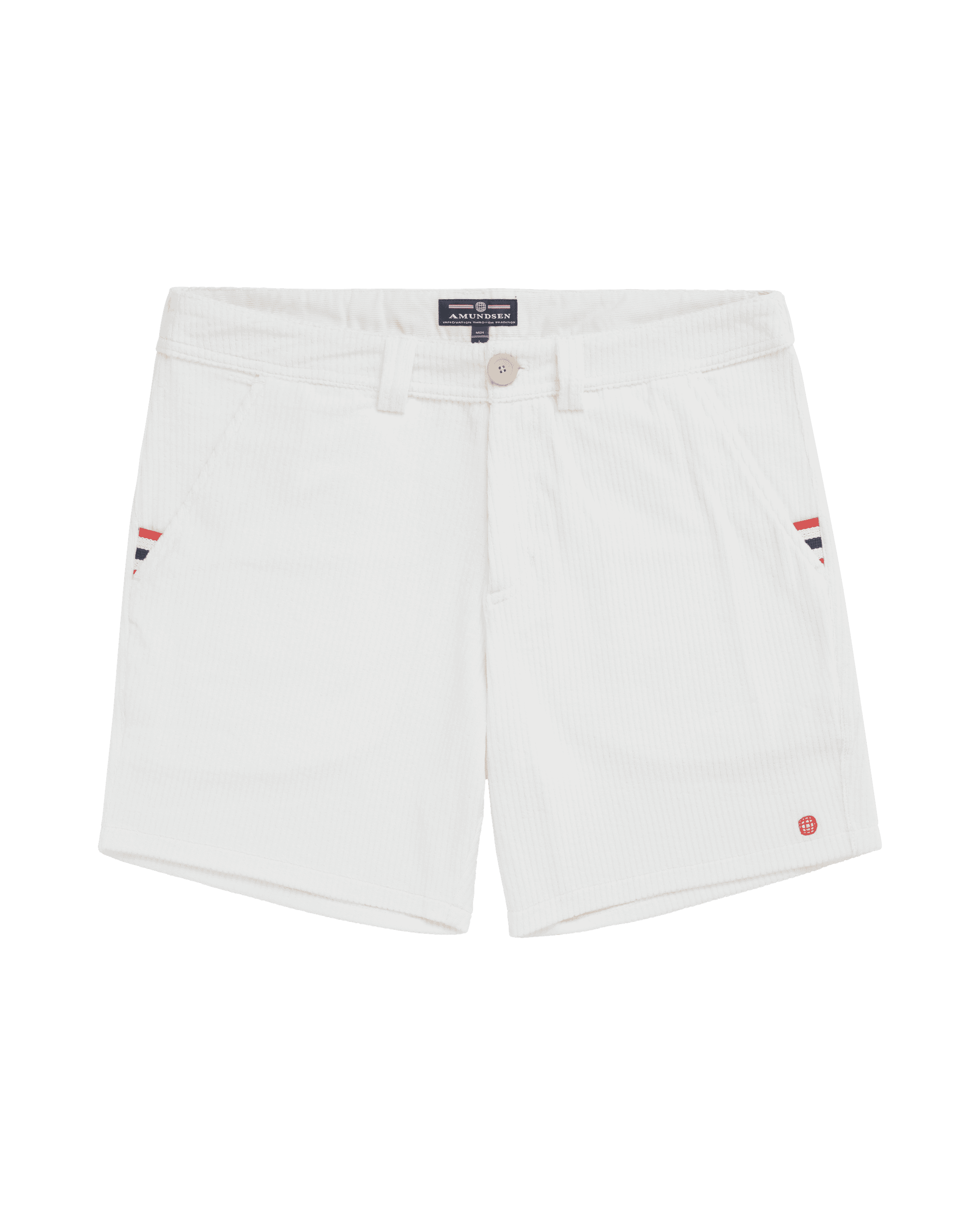 6INCHER COMFY CORD SHORTS MENS  001 White