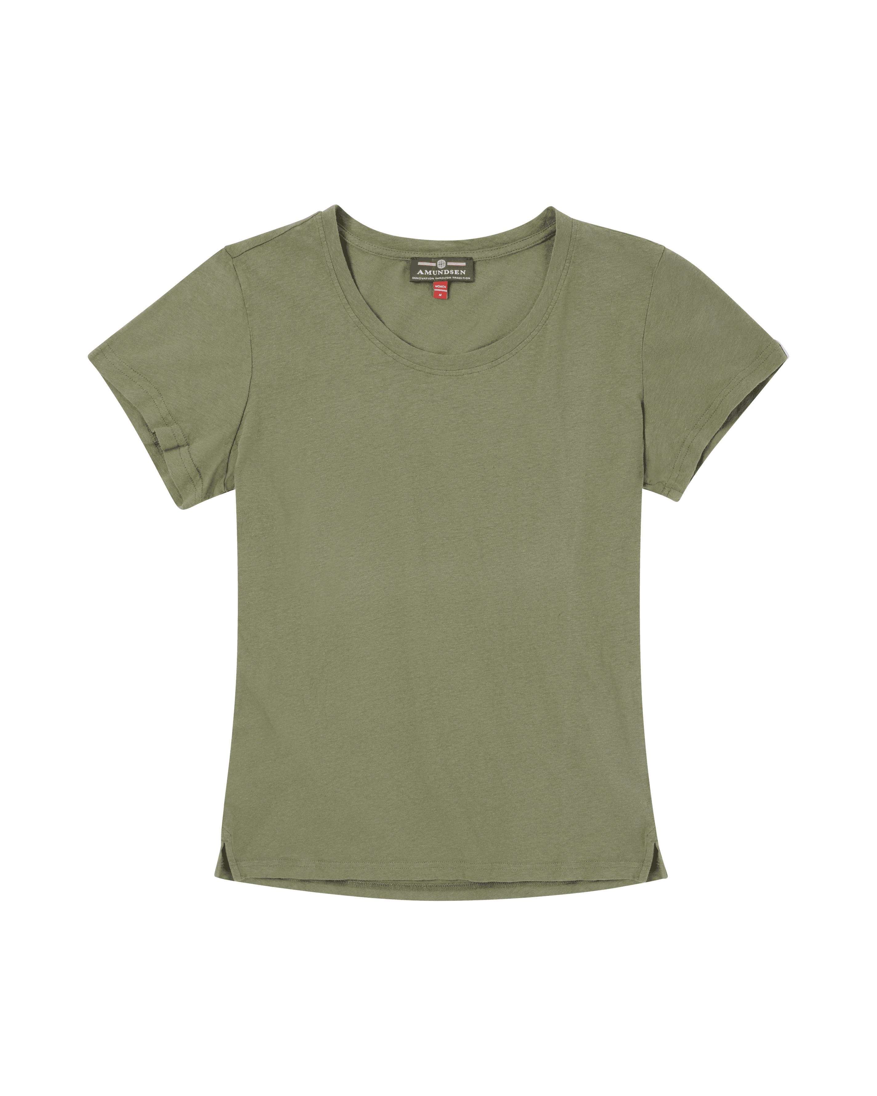 LINEN TEE WOMENS  407 Olive Ash