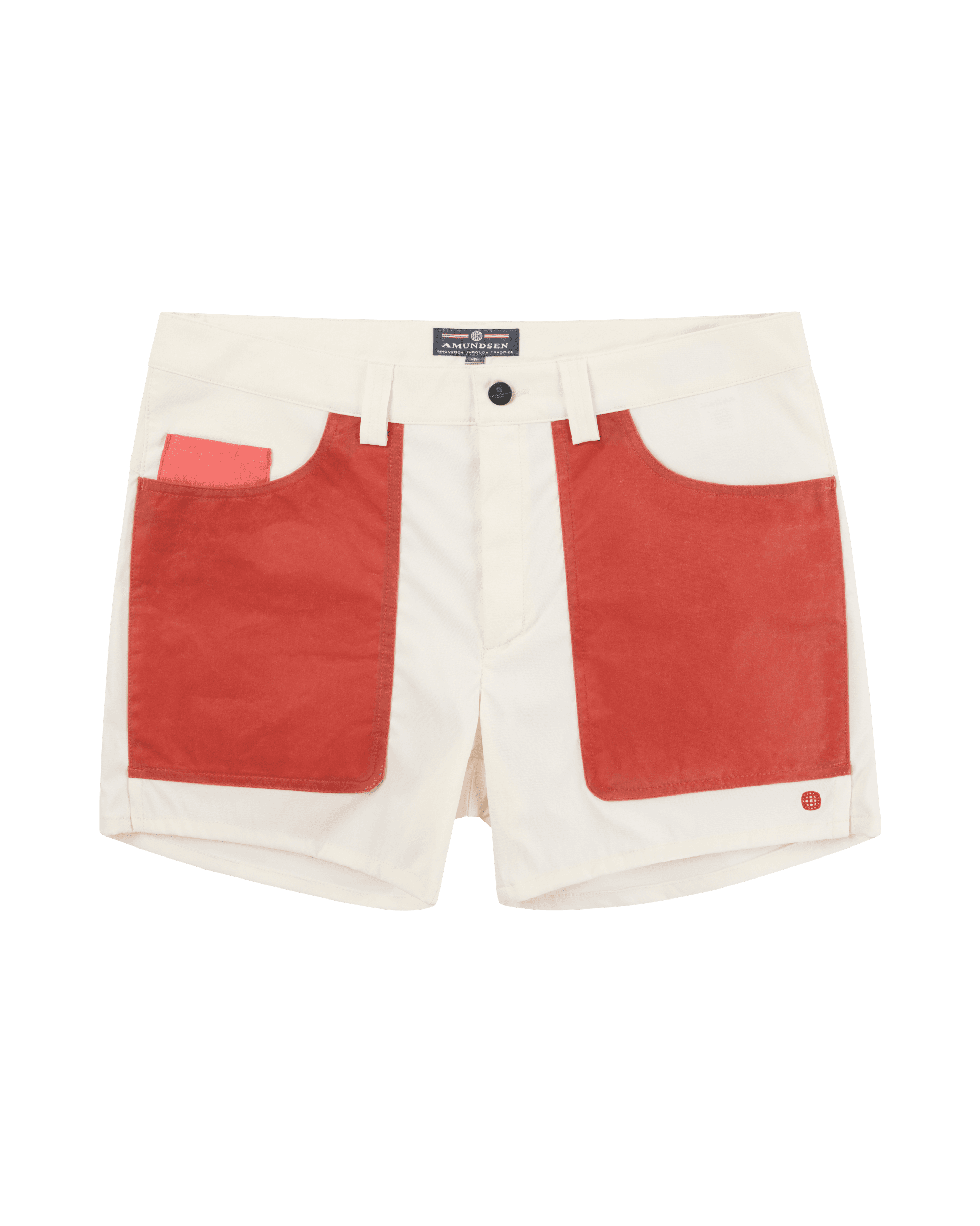 5INCHER FIELD SHORTS MENS  015 Offwhite/Terra Red