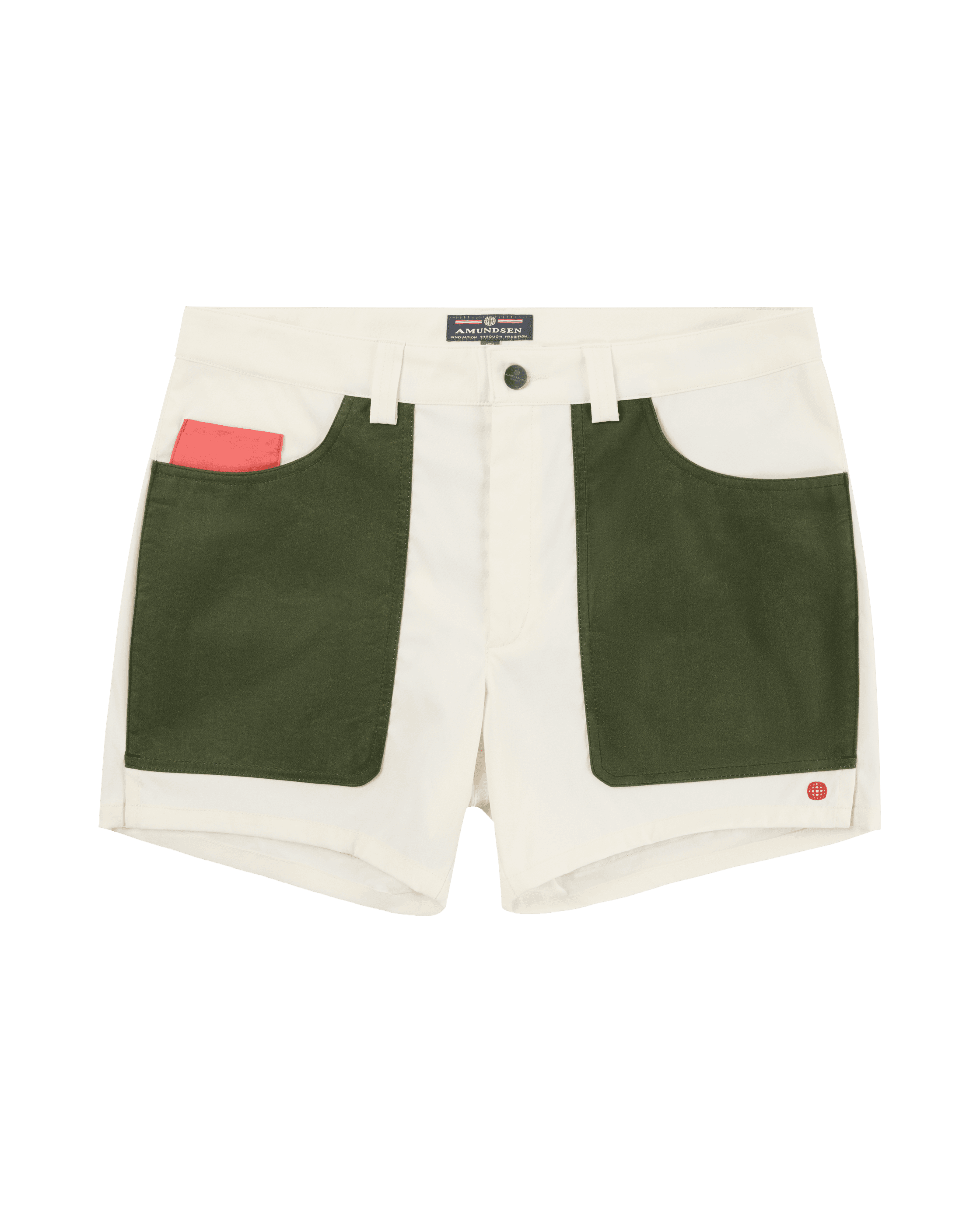 5INCHER FIELD SHORTS MENS  012 Offwhite/Green