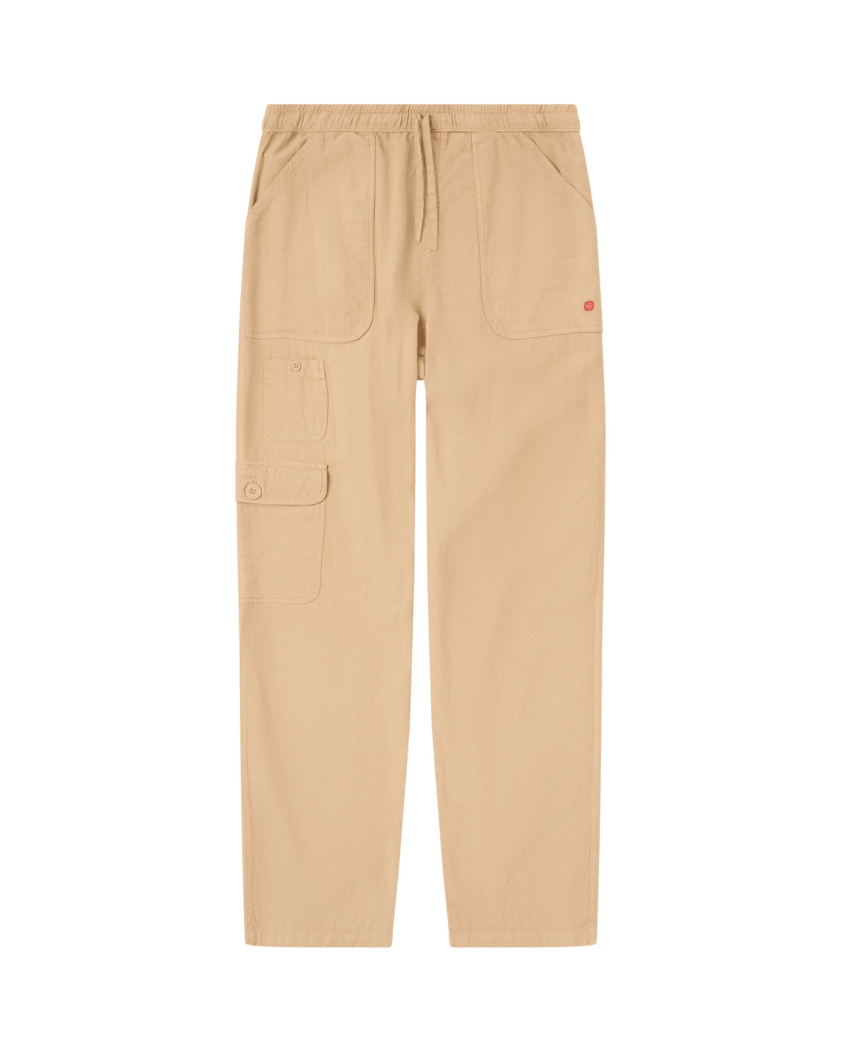 TRAVELLER'S LINEN PANTS MENS  625 Khaki