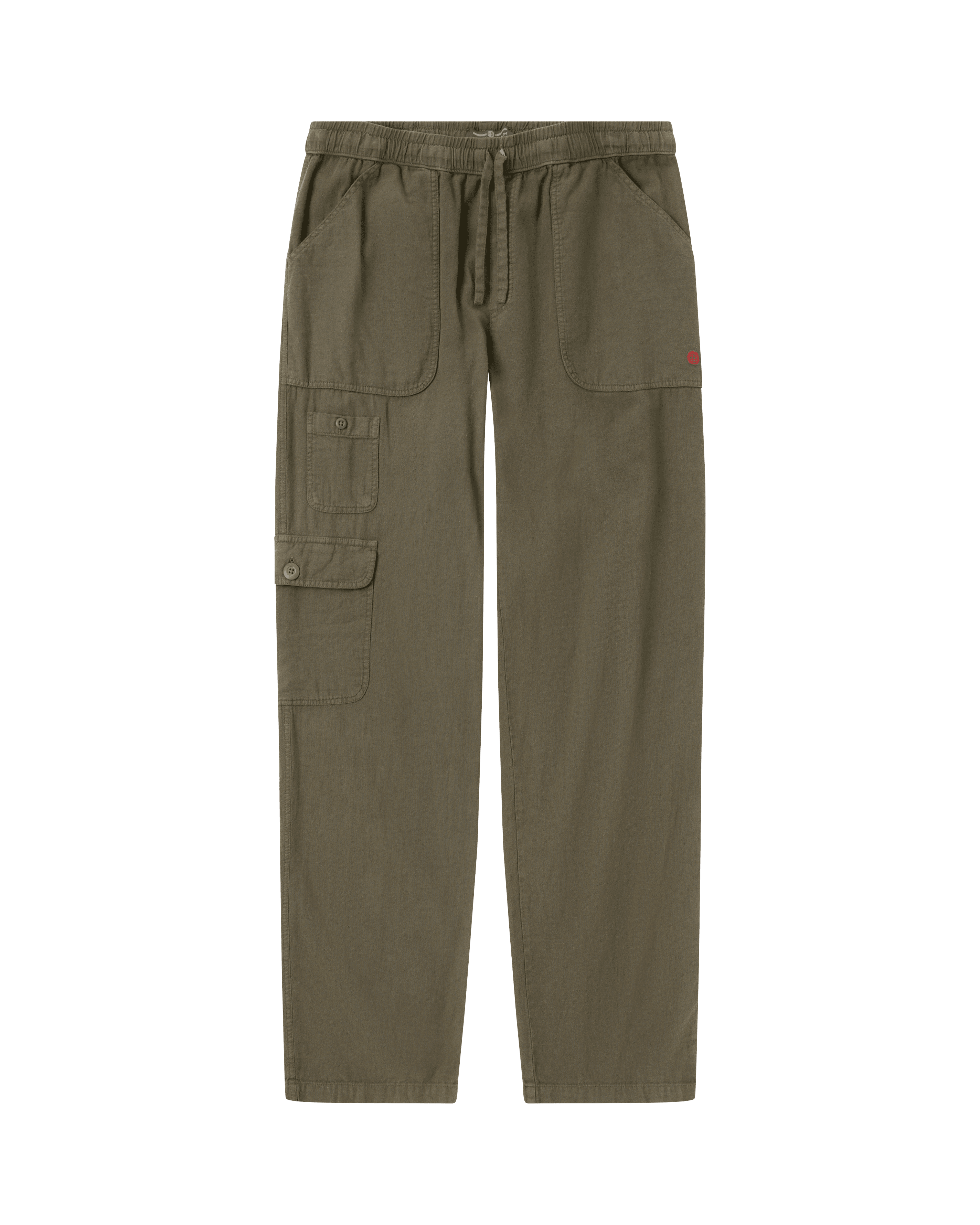 TRAVELLER'S LINEN PANTS MENS  450 Olive