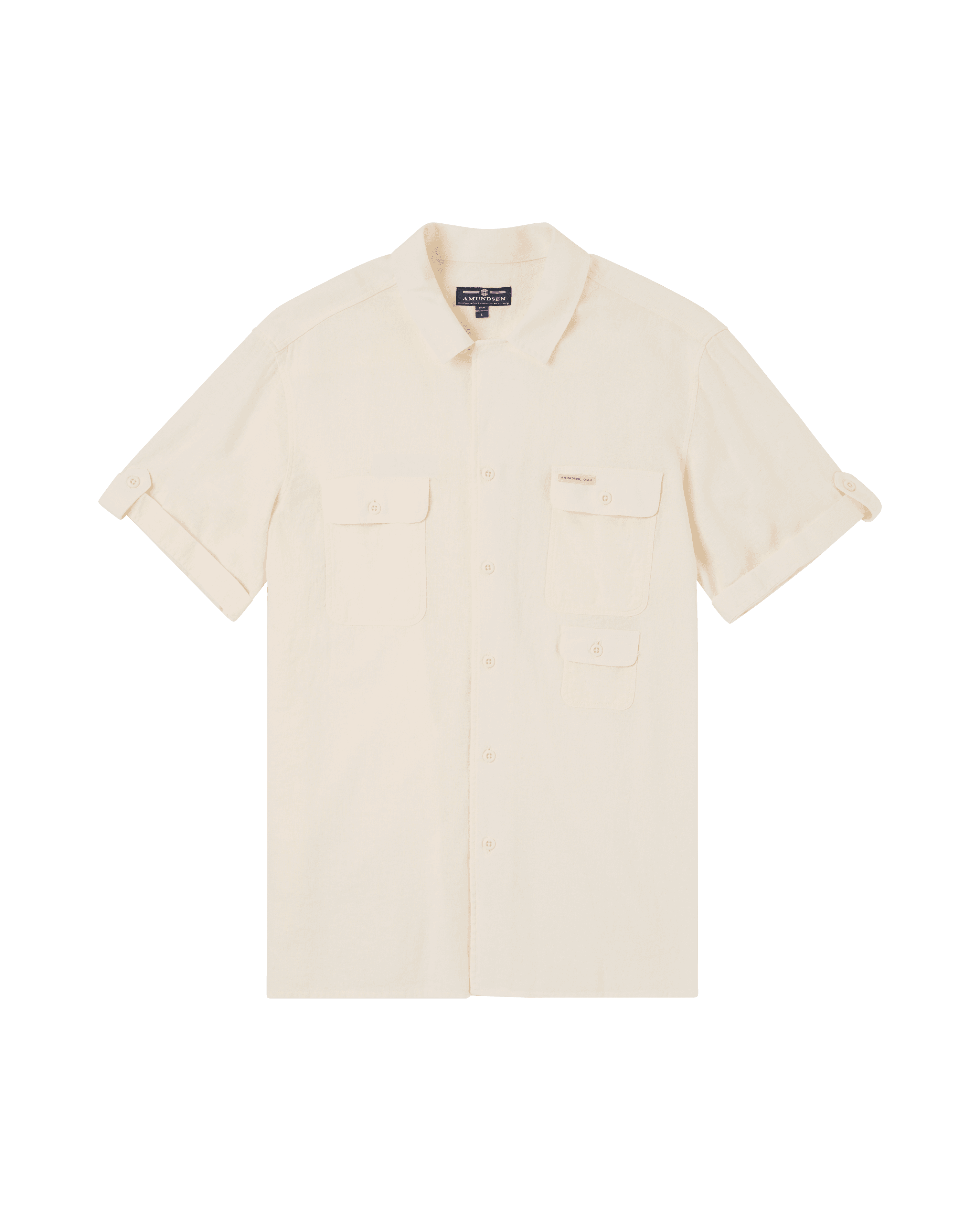 TRAVELLER'S LINEN SS MENS  001 White
