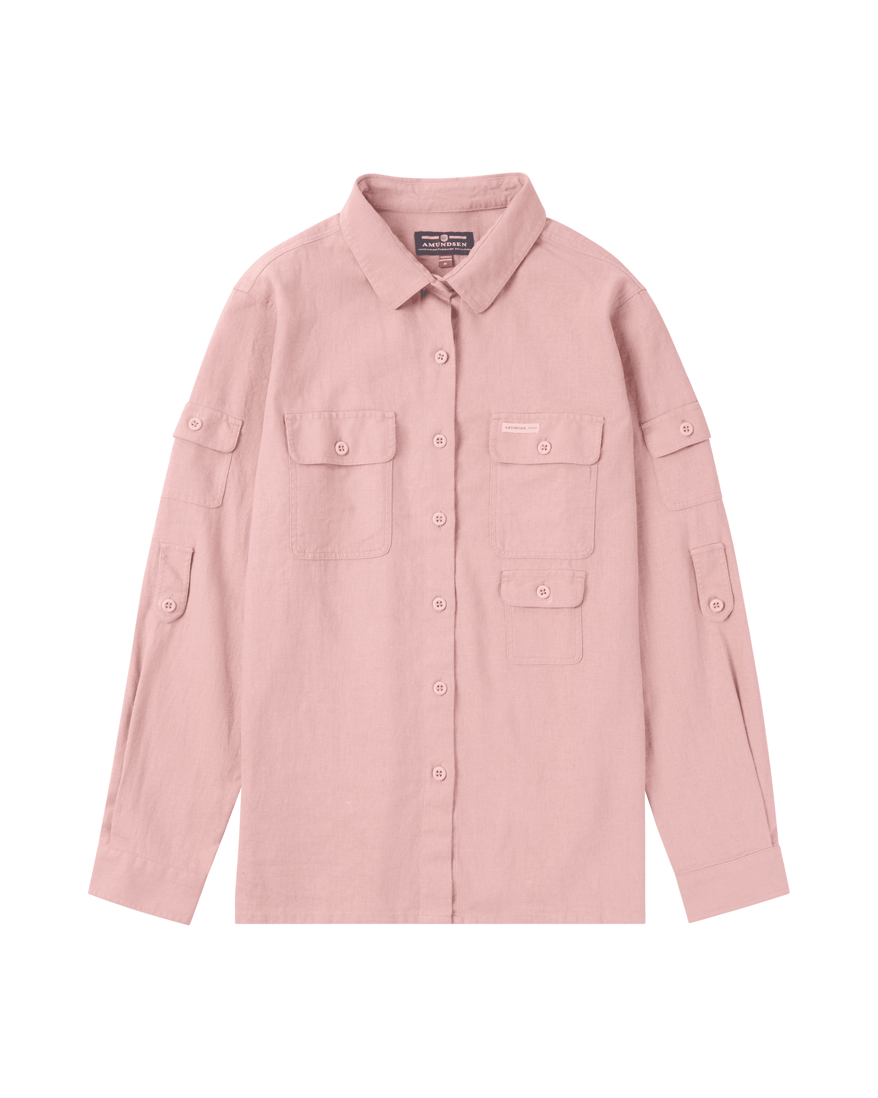 TRAVELLER'S LINEN SHIRT WOMENS  191 Faded Peony Pink