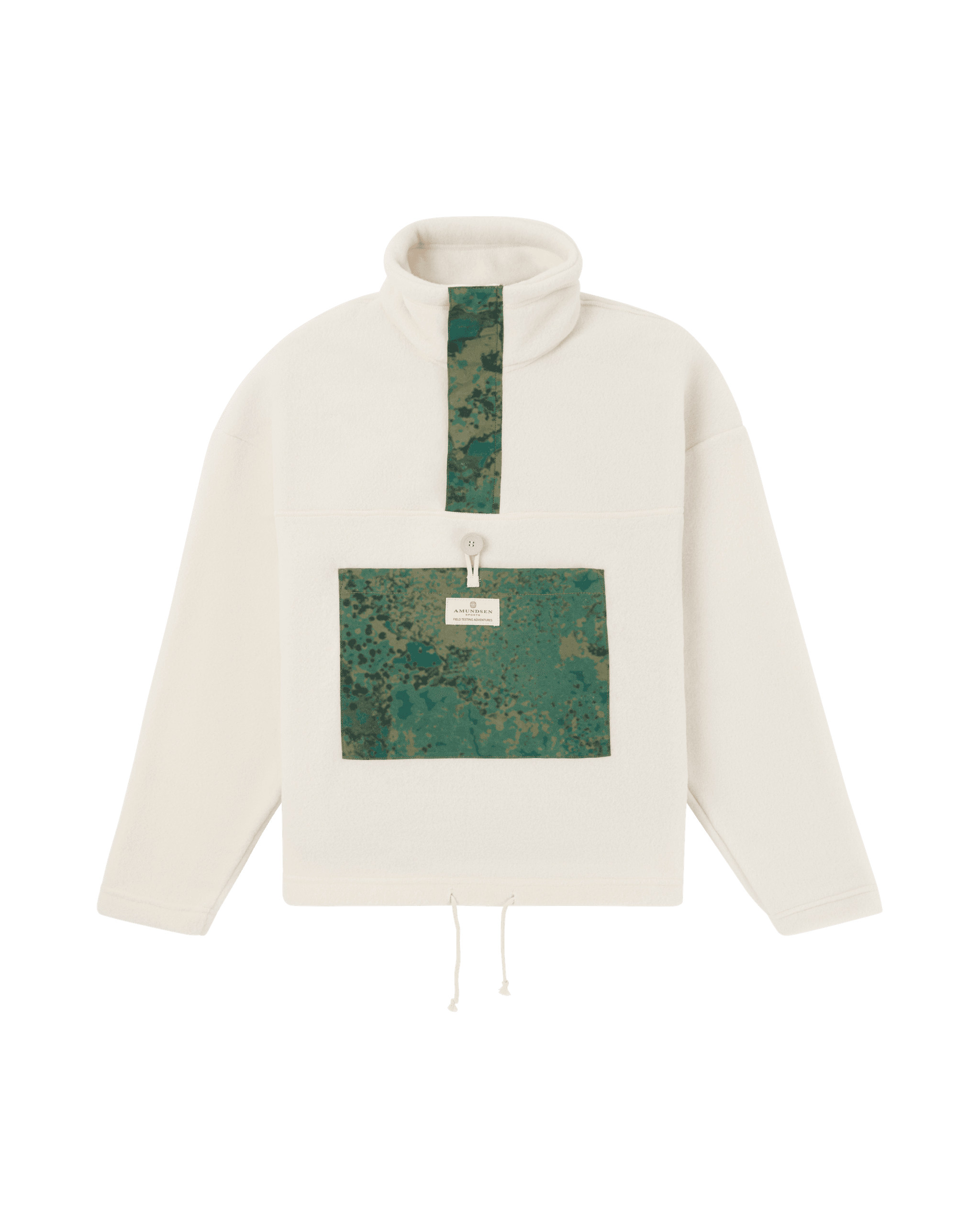 V-BOND WAXED FLEECE WOMENS  402 Natural/Willow Green