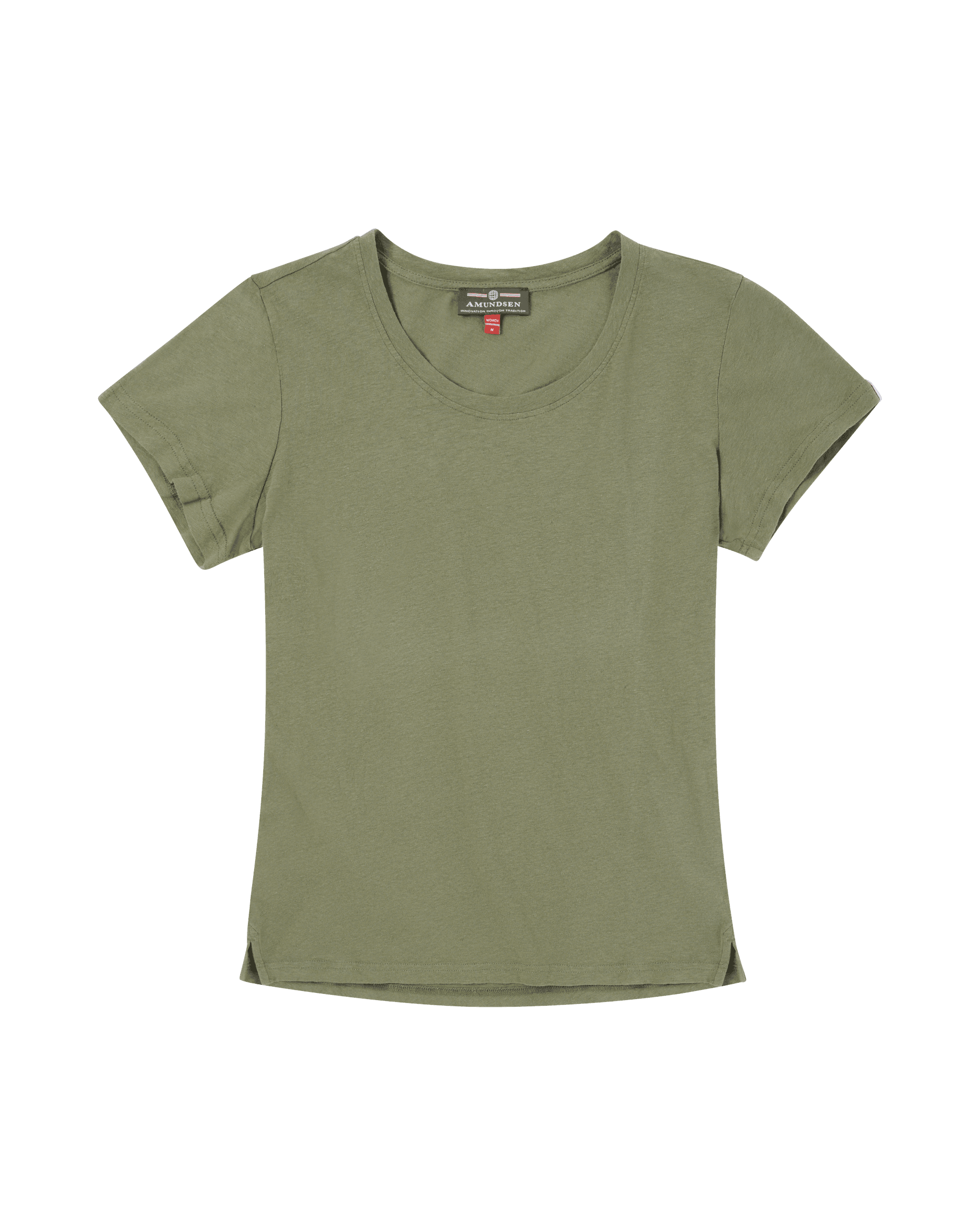 LINEN TEE WOMENS  407 Olive Ash