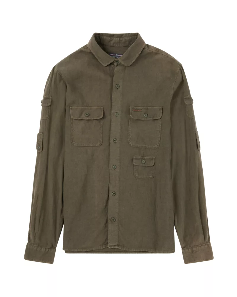 Traveller'S Linen Shirt Mens