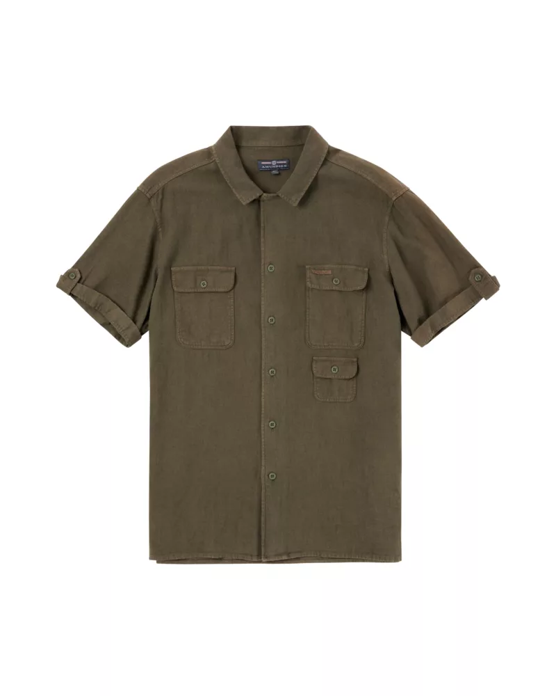 Traveller'S Linen Ss Mens